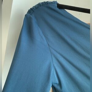 Zara One Shoulder Blue Dress